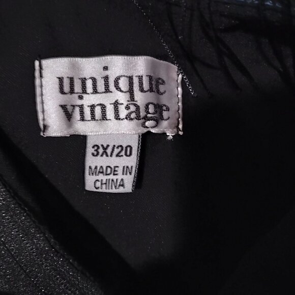 Unique Vintage Maines Black Jumpsuit with Gold Trim NWT - Picture 12 of 12